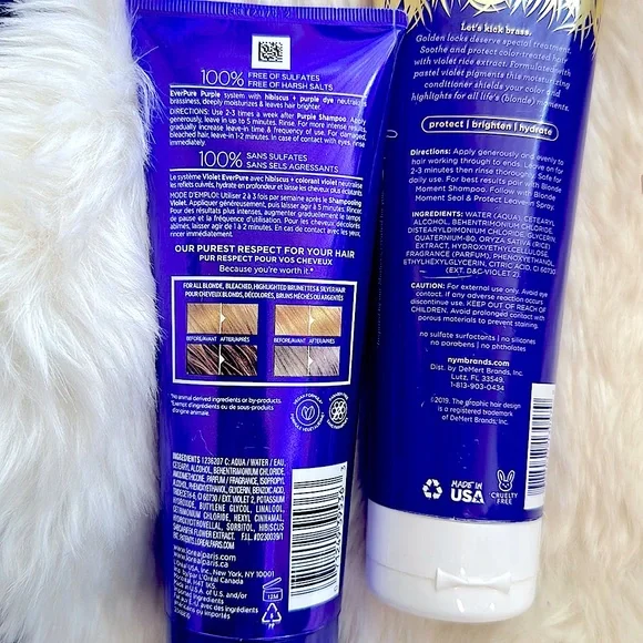 🥳HP 3pc HairCare Set Purple Conditioning Treatments Stop Brassy Unwatered Tones - Picture 3 of 16